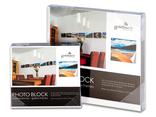 Foto Block 20x20 cm schwarz